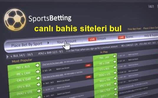 canlı bahis siteleri bul